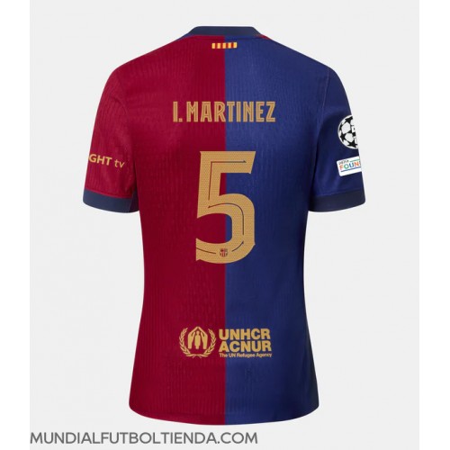 Camiseta Barcelona Inigo Martinez #5 Primera Equipación Replica 2024-25 mangas cortas